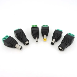 DC Male Female power supply Connector 5.5 x 2.1MM 5.5*2.5MM 3.5*1.35MM 5.5mm x 2.5mm Jack Adapter Plug for Led Strip Light p1