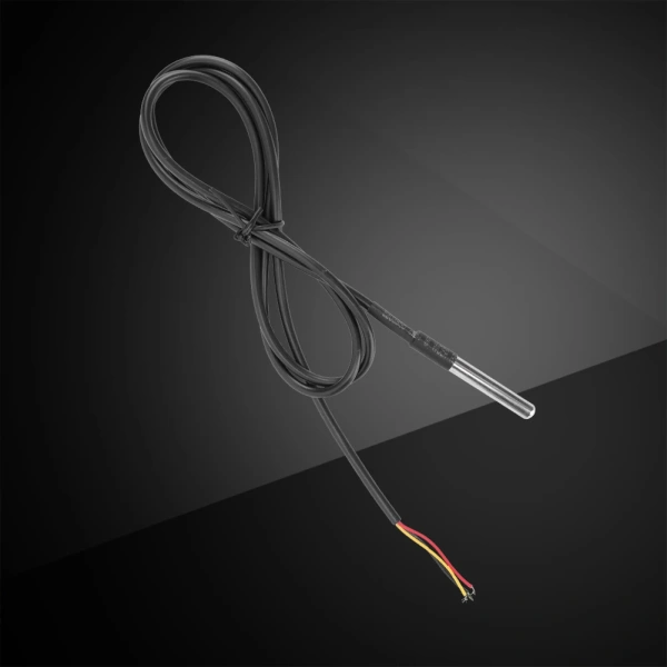 DS18B20 Temperature Sensor Module Probe Stainless Steel Temperature Sensor Probe Waterproof Adjustable Resolution