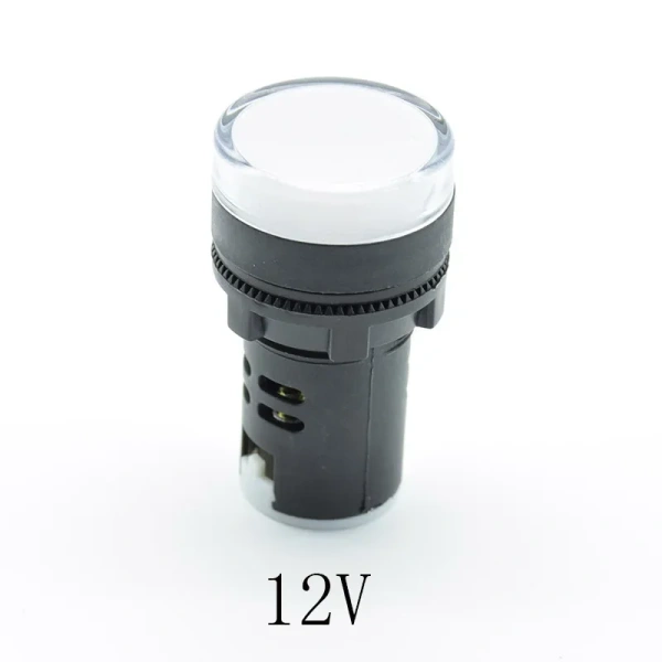 12V 24V 110V 220V 22mm Panel Mount LED Power Indicator Pilot Signal Light Lamp red blue green white yellow lamp