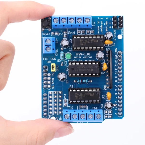 L293D DC Motor Drive Shield Stepper 4.5-36V 4CH Motor Driver Shield Module for Arduino Raspberry Pi DIY Experiments