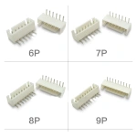 2.54mm Pitch  XH2.54 Curved needle Pin Header Connector 2P 3P 4P 5P 6P 7P 8P 9P 10P 12-16Pin Right Angle Socket XH For PCB
