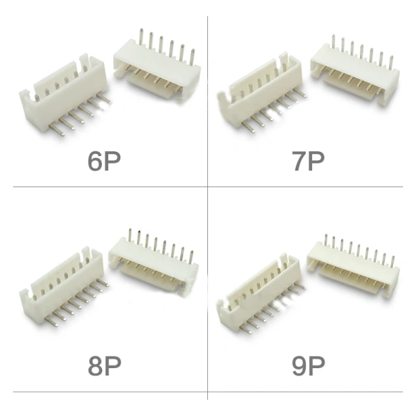 2.54mm Pitch  XH2.54 Curved needle Pin Header Connector 2P 3P 4P 5P 6P 7P 8P 9P 10P 12-16Pin Right Angle Socket XH For PCB