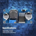 LM2596HVS Voltage Adjustable Regulator Converter Board Practical DC-DC Step Down Power Supply Module DC 4.5V-48V Buck
