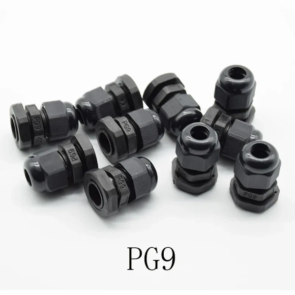 IP68 PG7 PG9 PG11 PG13.5 PG16 for 3-6.5mm-14mm Wire Cable CE Waterproof Nylon Plastic Cable Gland Connector