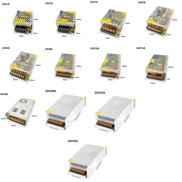 Lighting Transformer DC 5V/12V/24V/36V/48V Switch Power Supply Adapter LED Strip Driver Lamp 60W 100W 150W 200W 300W 400W 500W