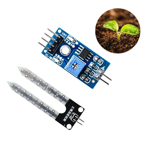 Smart Electronics Soil Moisture Hygrometer LM393 Soil Moisture Meter Detection Module High Precision for Robot Smart Car