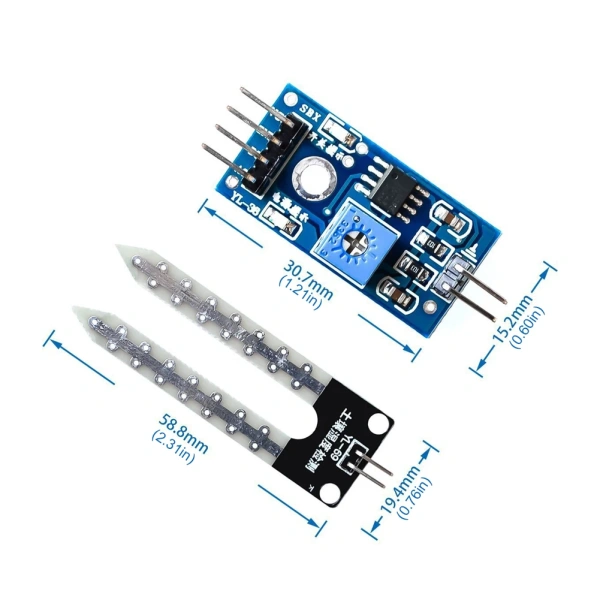 Smart Electronics Soil Moisture Hygrometer LM393 Soil Moisture Meter Detection Module High Precision for Robot Smart Car