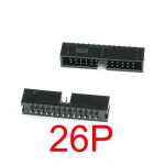 2.54MM pitch  dip 6P 10P 20P 26P 34P 40P PIN MALE SOCKET straight idc box headers PCB CONNECTOR DOUBLE ROW DC3 HEADER