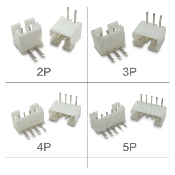 2.0mm Pitch  PH2.0 Right Angle Curved Needle Female Connector 2P/3P/4P/5P/6P/7P/8P/9P/10P-13p pin White Connector