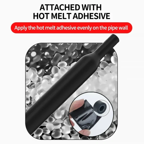 Heat Shrink Tube with Glue Adhesive Lined 4:1 Dual Wall Tubing Sleeve Wrap Wire Cable Kit 4mm 6mm 8mm 12mm 16mm 20mm 24mm 32mm