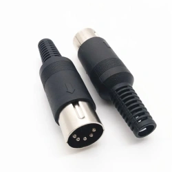 DIN 3pin 4pin 5pin 6pin 7pin 8 Pin Male Female Plug socket jack Solder Connector with Plastic Handle D Connectors P1