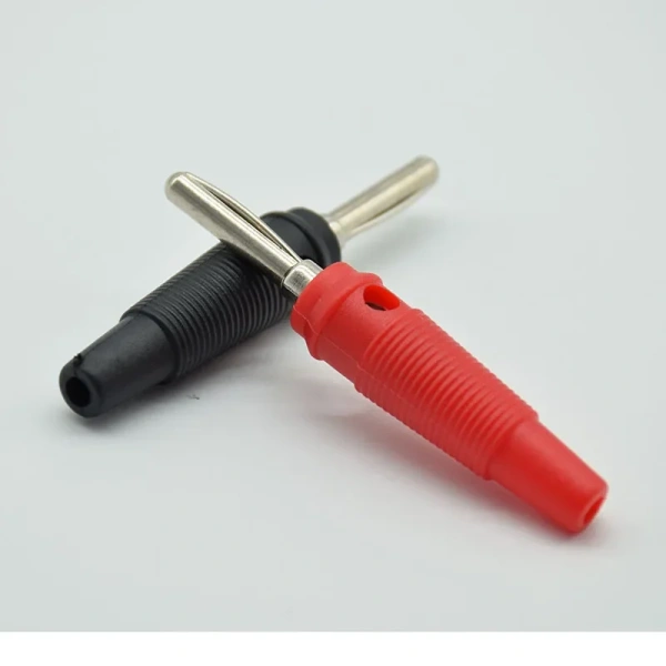 Type BP412 4mm Banana Plug 20A Copper Single needle High Current Insulated Shrouded Stackable Connector Soldering