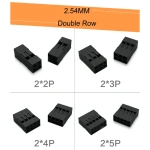 2.54mm Dupont Double Row Plastic Shell 2x2P/2x3/2x4//2x6-2x20P Dupont Connector/Cable Case /Plug Jump Wire Housing