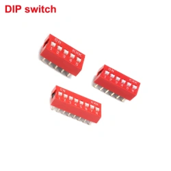 DIP Switch 2.54MM Pitch Toggle Switch Dial The Code 2P 3P 4P 5P 6P 8 PIN Quick Switch Red 2.54MM