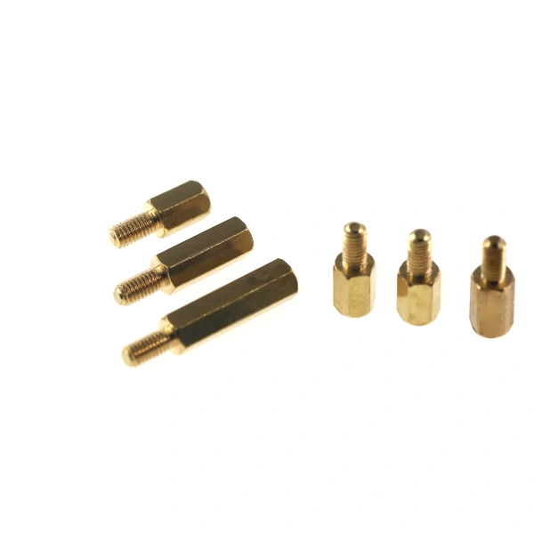 M3 Brass Copper Hex Standoff Hexagon Pillar Column Male-Female External Screw Thread Spacer for PCB Motherboard