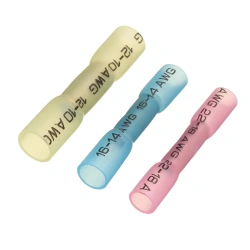 Heat Shrink Butt Wire Connectors Waterproof Insulated Automobile Wire Cable Crimp Terminals AWG 22-10 Kit