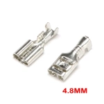 Plug Spring Terminal 2.8mm 4.8mm 6.3mm Cold-press Terminal Copper 2.8MM 4.8MM 6.3MM Insert Spring Cold-pressed Terminal