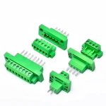 3.81mm Pitch 2EDGWB 5.08/15EDGWB 3.81 2/3/4/5/6/10/12Pin Wall Terminal Plug Type Connector Pcb Screw Terminal Block