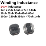 Inductor CD54 5*5*4 SMD Power Inductance 1UH 2R2 2.2UH 3.3UH 4.7UH 6.8UH 10 UH 100UH 150UH 220UH 330UH 470UH 1MH 2.2MH
