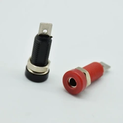30VAC-60VDC/ Max 24A PS244 Insulated 4mm Panel Mount Banana Jack Socket Solder Type