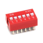DIP Switch 2.54MM Pitch Toggle Switch Dial The Code 2P 3P 4P 5P 6P 8 PIN Quick Switch Red 2.54MM