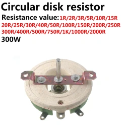 300W Disk Ceramic Variable Resistor BC1-300W BC1 Adjustable Resistor Adj Wirewound Rheostat