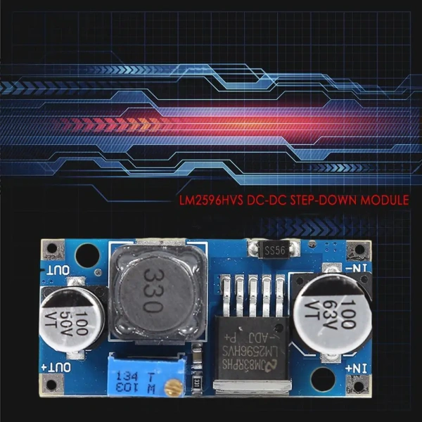 LM2596HVS Voltage Adjustable Regulator Converter Board Practical DC-DC Step Down Power Supply Module DC 4.5V-48V Buck