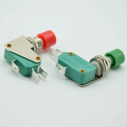 3 Pins Red green Signal PushButton Switch 16A 125V/250V AC Momentary SPDT 1 NO 1 NC reset Switch DS438 KW3-0Z-2