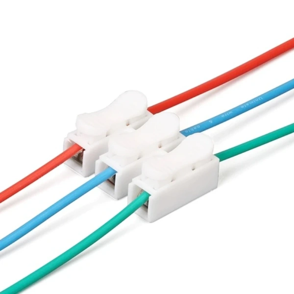 CH-2 CH-3 Spring Wire Quick Connector 2P 3P Electrical Crimp Terminals Block Splice Cable Clamp Easy Fit Led Strip