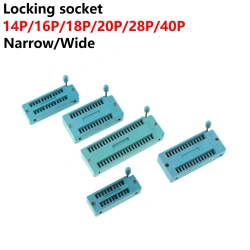 Lock seat 40p Lock seat ic movable seat Lock seat 3m narrow-body chip socket Microcontroller socket 14P 16P 18P 20P 28P 32P Zif-socket