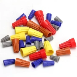 Fast Connector Spring Cap Crimp End Terminal AWG24-7 Insulated Electrical Insert Splice Rotating Wire Connection