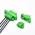 3.81mm Pitch 2EDGWB 5.08/15EDGWB 3.81 2/3/4/5/6/10/12Pin Wall Terminal Plug Type Connector Pcb Screw Terminal Block