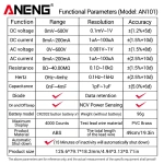 ANENG AN101 Mini Digital Multimeter 1999 Counts Professional AC/DC Voltage Tester Automotive Current Tester Electrician Tools