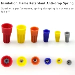 Fast Connector Spring Cap Crimp End Terminal AWG24-7 Insulated Electrical Insert Splice Rotating Wire Connection