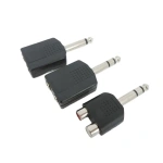 Microphone Audio 6.35mm 6.5mm 1/4" Mono Stereo male Jack to RCA 6.35 female Y Splitter Converter connector Adapter Headphone p