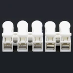CH-2 CH-3 Spring Wire Quick Connector 2P 3P Electrical Crimp Terminals Block Splice Cable Clamp Easy Fit Led Strip