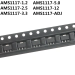 AMS1117-1.2 AMS1117-2.5 AMS1117-3.3 AMS1117-5.0 AMS1117-12 AMS1117-ADJ Transistor SMD SOT89 Triode