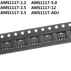 AMS1117-1.2 AMS1117-2.5 AMS1117-3.3 AMS1117-5.0 AMS1117-12 AMS1117-ADJ Transistor SMD SOT89 Triode