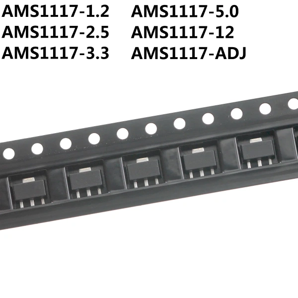 AMS1117-1.2 AMS1117-2.5 AMS1117-3.3 AMS1117-5.0 AMS1117-12 AMS1117-ADJ Transistor SMD SOT89 Triode