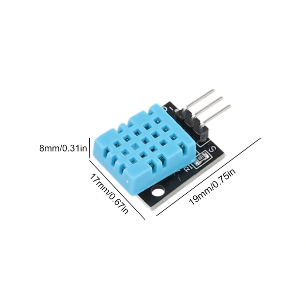 Ralative Humidity Sensor Module with PCB KY-015 DHT11 Digital Temp Humidity Gauge Monitor 0-50 Celsius 3.3V-5V DIY Starter Kit