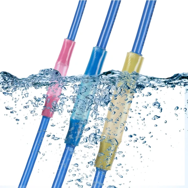 Heat Shrink Butt Wire Connectors Waterproof Insulated Automobile Wire Cable Crimp Terminals AWG 22-10 Kit