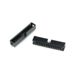 2.54MM pitch  dip 6P 10P 20P 26P 34P 40P PIN MALE SOCKET straight idc box headers PCB CONNECTOR DOUBLE ROW DC3 HEADER