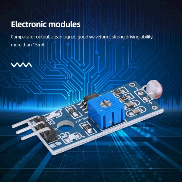 LM393 Photoresistor Resistance Module with Digital Analog Output Optical Sensitive Resistance Sensor Module for Arduino DIY Kit