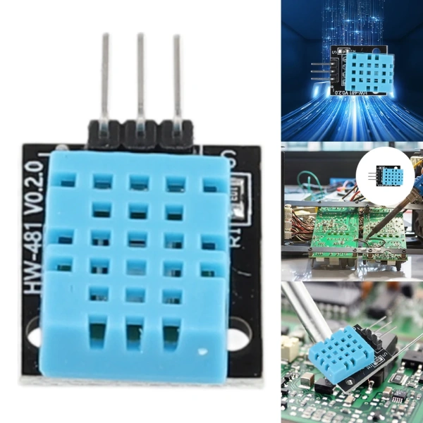 Ralative Humidity Sensor Module with PCB KY-015 DHT11 Digital Temp Humidity Gauge Monitor 0-50 Celsius 3.3V-5V DIY Starter Kit