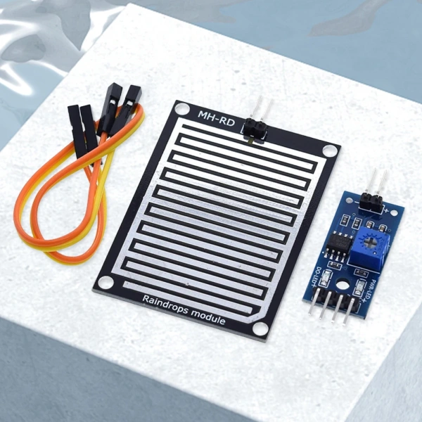 Rain Water Sensor Relay Control Module 3.3V-5V Rain Foliar Leaf Moisture Sensor Relay Module LM393 High Sensitivity for Arduino
