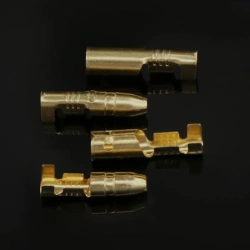 4.0 bullet Crimp terminal car electrical wire connector diameter 4mmFemale + Male + Case Cold press terminal