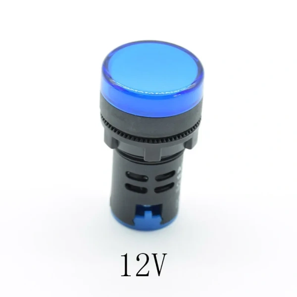 12V 24V 110V 220V 22mm Panel Mount LED Power Indicator Pilot Signal Light Lamp red blue green white yellow lamp