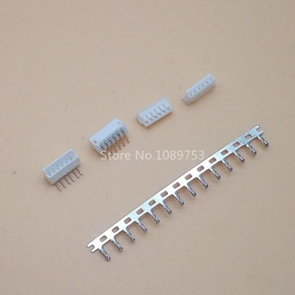 1.5mm  pitch JST ZH 2/3/4/5/6/7/8/9/10Pin Right Angle Pin Male, Female Connector Socket with Crimps