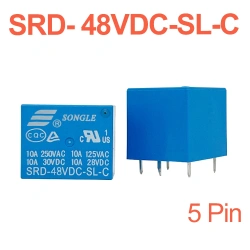 Power Relays SRD-03VDC 05VDC 06VDC 09VDC 12VDC 18VDC 24VDC 48VDC-SL-A SL-C T73 7A 10A 15A 4-5Pin