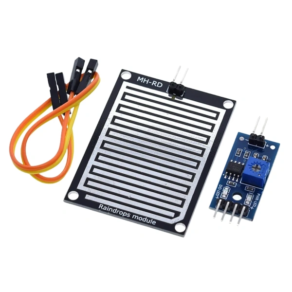 Rain Water Sensor Relay Control Module 3.3V-5V Rain Foliar Leaf Moisture Sensor Relay Module LM393 High Sensitivity for Arduino